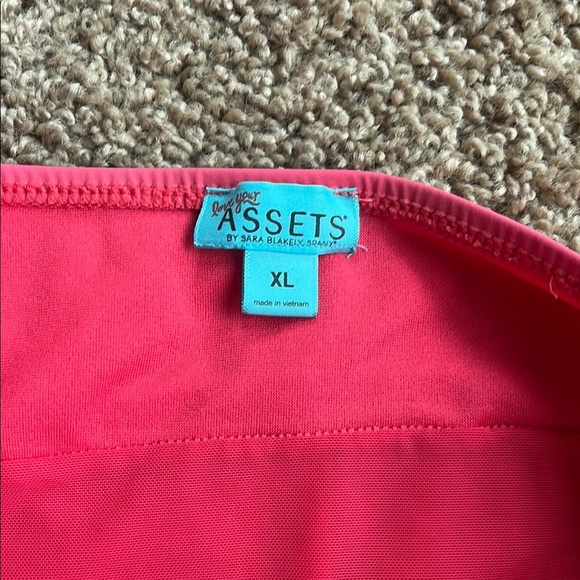 Assets By Spanx Pink One Piece Swimsuit with Ruched Sides - Picture 6 of 6